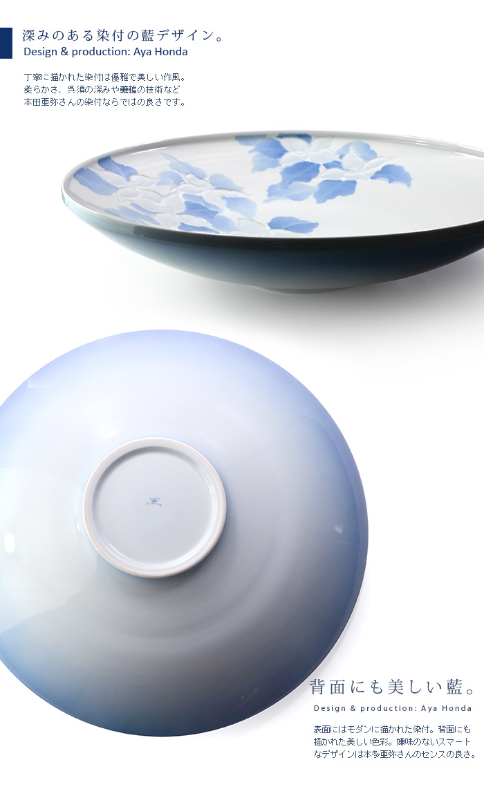 大鉢　骨董　染付　モダン 636 骨董 アンティーク 古伊万里 染付 豪華絢爛 色絵鉢 大 1点 幕末