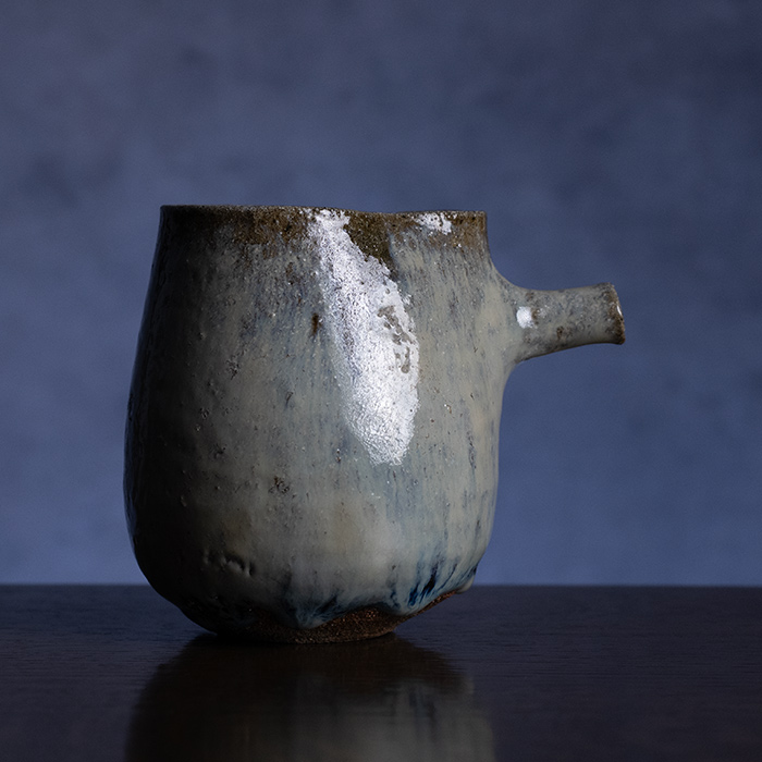 丹波焼 茶碗 大上昇作 箱付 伝統工芸 作家物 丹波焼(大上 昇)作 茶碗 木箱入り