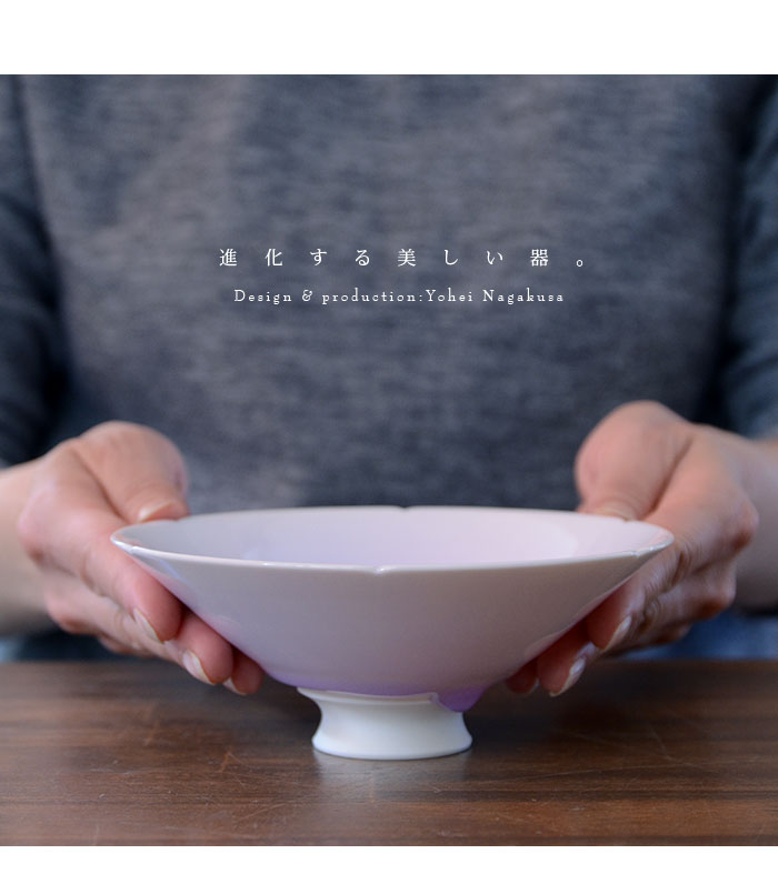 光彩磁茶碗（共箱付） 作家「永草陽平」